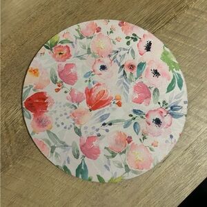 Pastel Floral Round Mouse Pad🌸